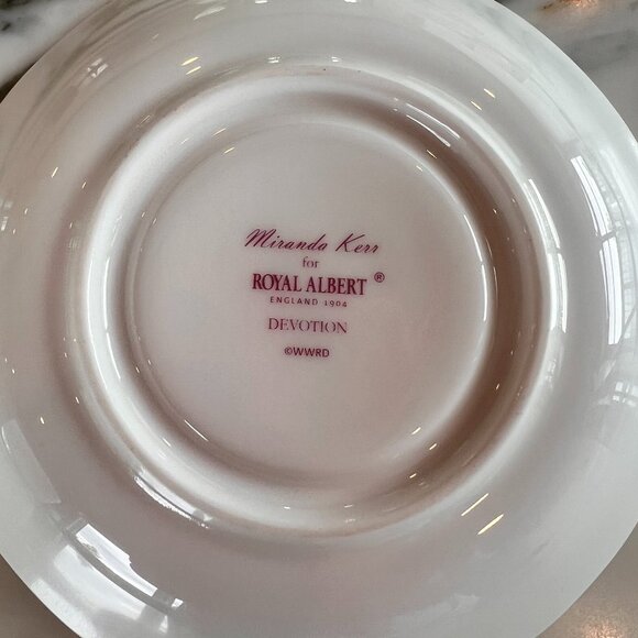 Royal Albert Miranda Kerr Friendship DEVOTION Trinket Plate Tea Cup Saucer Only - Picture 5 of 5
